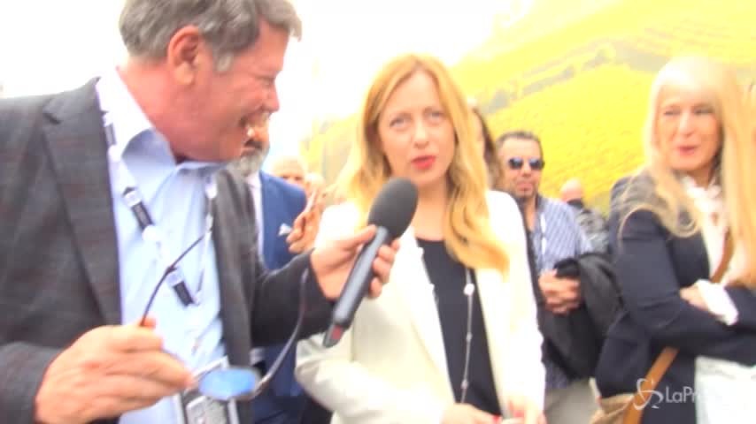 Vinitaly, l’arrivo di Giorgia Meloni