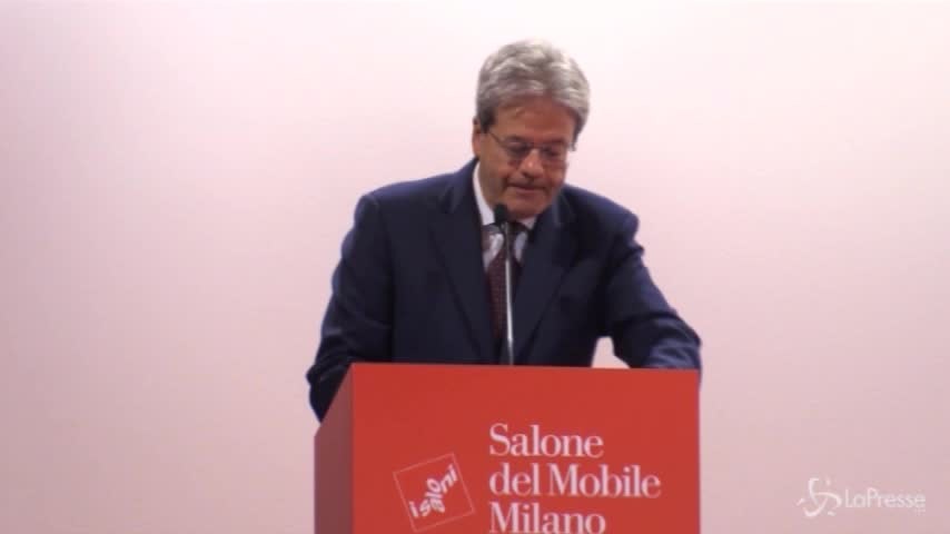 Salone Mobile, Gentiloni: “L’Italia non può permettersi di andare fuori strada”