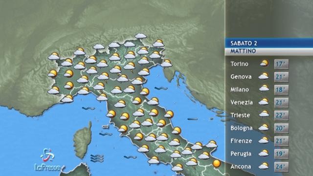 VIDEO Il meteo del 2 settembre: piogge da Nord a Sud