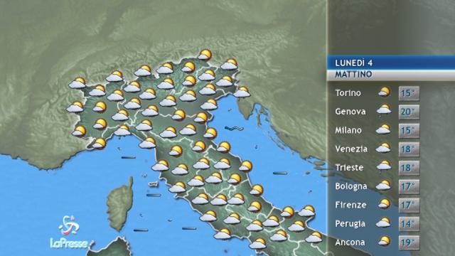 meteo 4 settembre