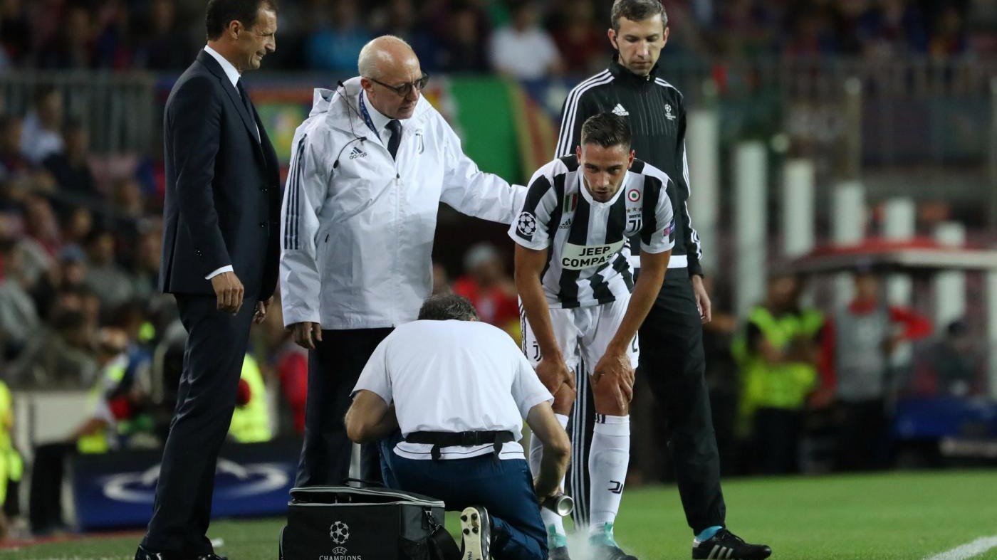 Juventus, lesione parziale tibio-peroneale per De Sciglio