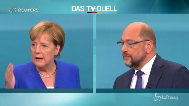 Elezioni federali Germania, alla Merkel il dibattito tv con Schulz