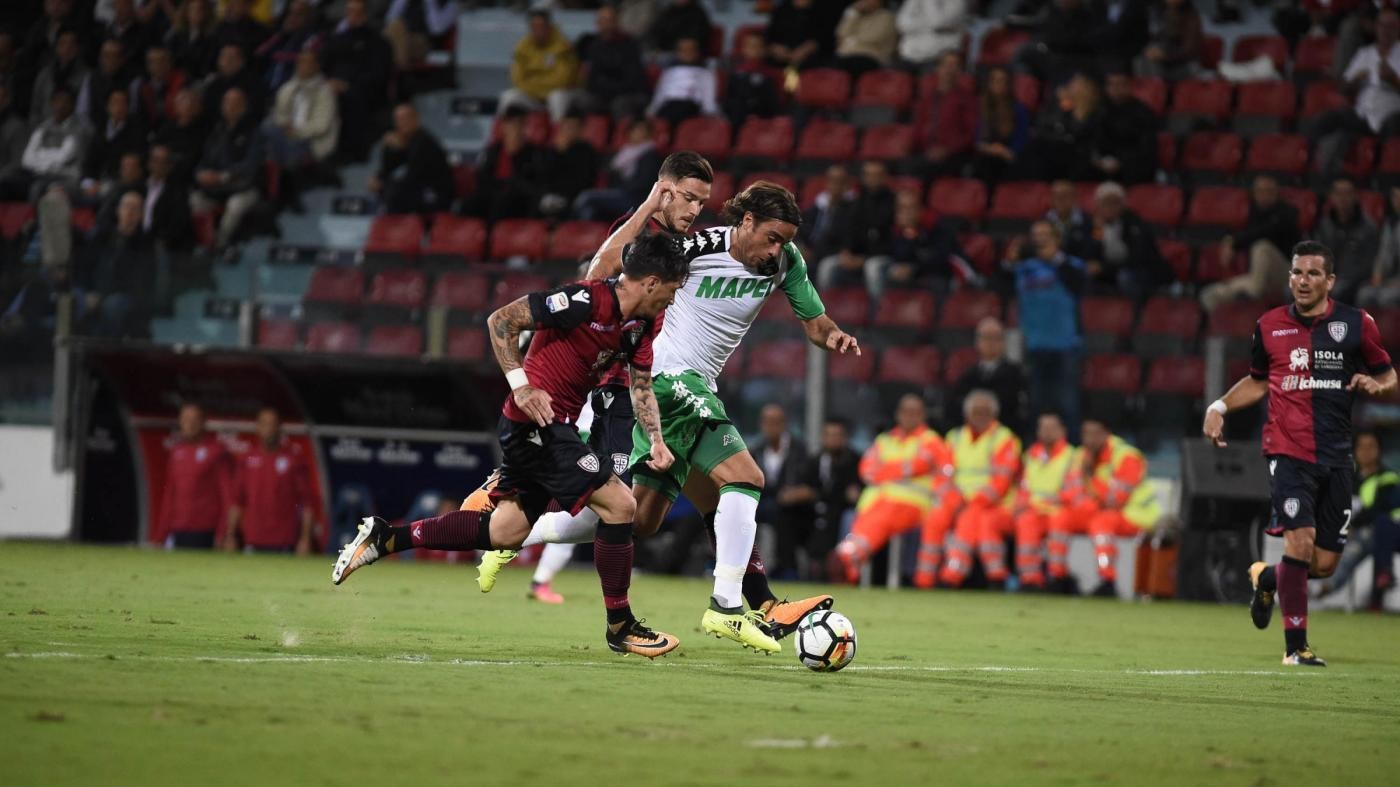 Serie A, colpo Sassuolo a Cagliari: decide l’ex Matri