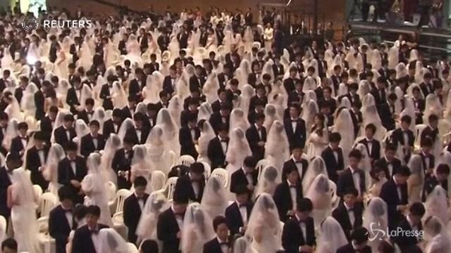Sud Corea: matrimonio di massa, 4000 coppie si sposano