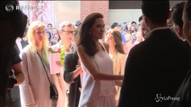 Angelina Jolie con i figli al Festival di Toronto
