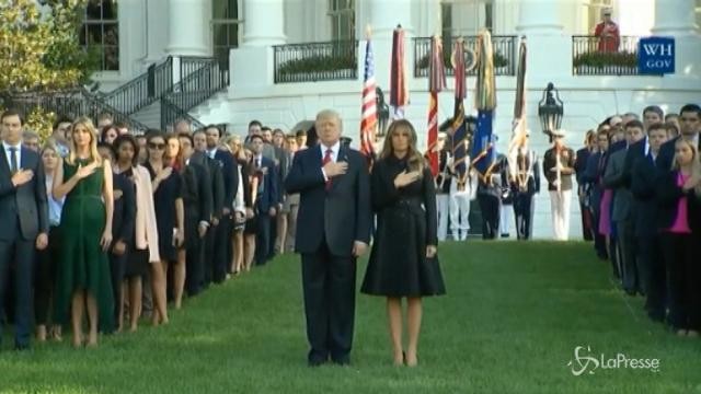 Donald Trump e la moglie Melania commemorano le vittime dell’11/9
