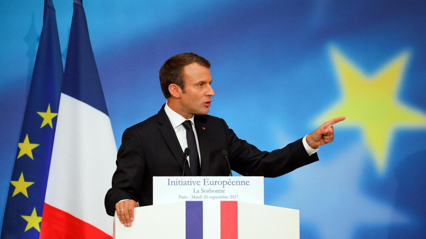 Macron alla Sorbona: “Una procura europea antiterrorismo”