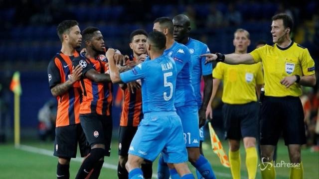 Champions League, il Napoli cade contro lo Shakhtar
