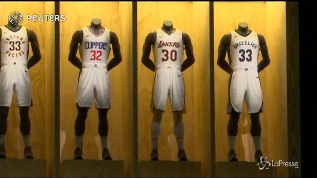Nba, svelate a Los Angeles le nuove divise con lo sponsor