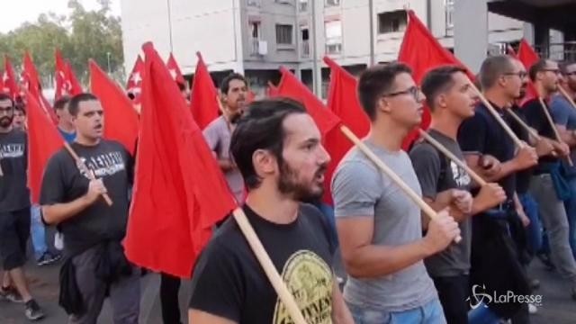 Roma: corteo antifascista al quartiere Tiburtino