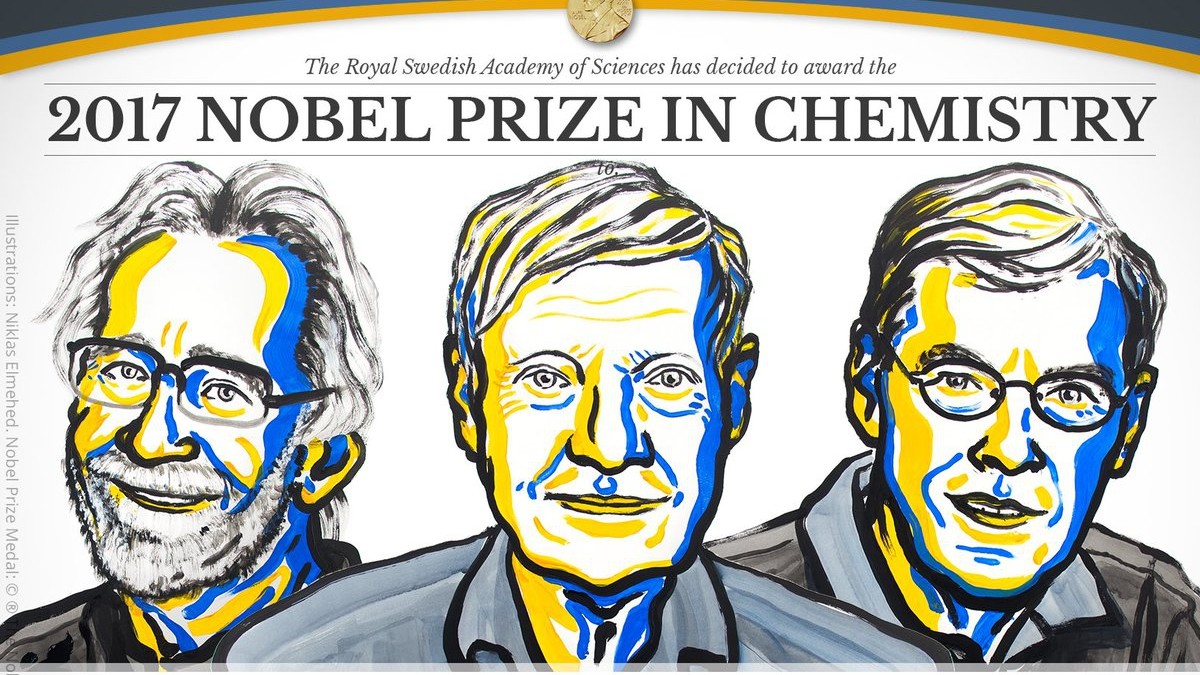 Nobel Chimica assegnato a Dubochet, Frank e Henderson per la crio microspia