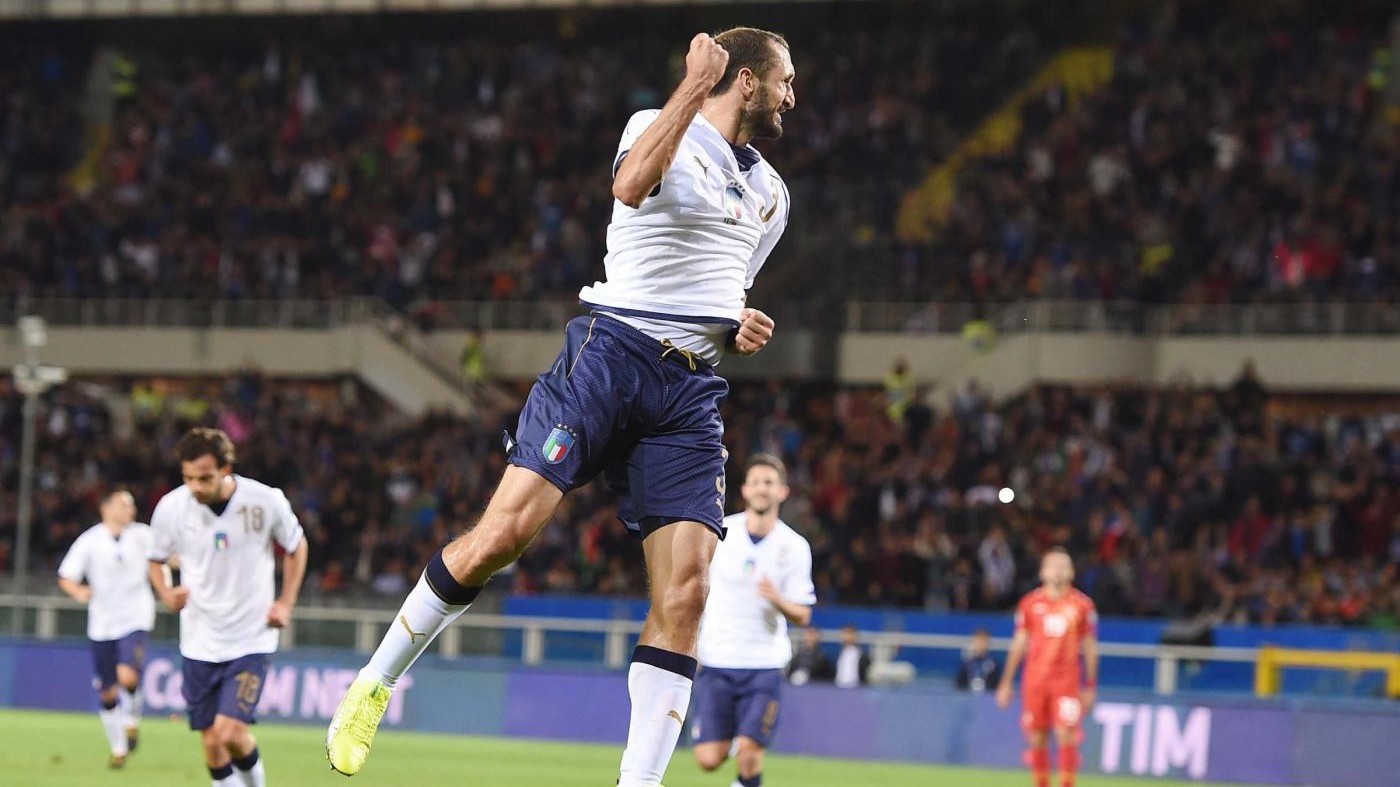 Qualificazioni Mondiali 2018, le pagelle di Italia-Macedonia 1-1: si salva solo Chiellini