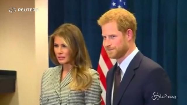 VIDEO Toronto, il Prince Harry incontra Melania Trump