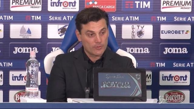 Montella: “Siamo stati insufficienti sul piano nervoso e tecnico”
