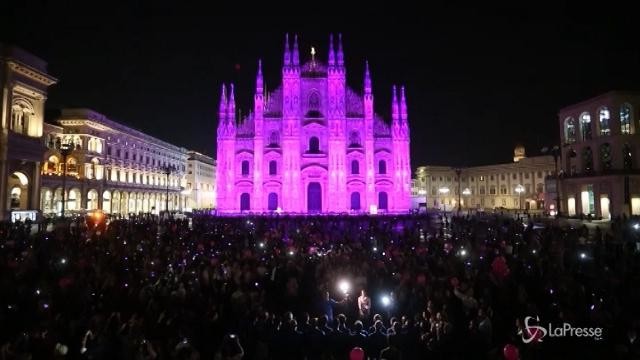 Milano: il Duomo in rosa
