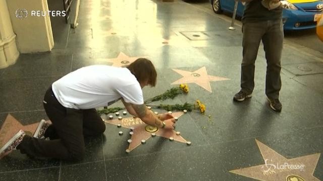 Addio a Tom Petty, le candele sulla sua stella nella Walk of fame