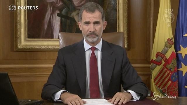 VIDEO Re Felipe VI parla alla Spagna dopo referendum