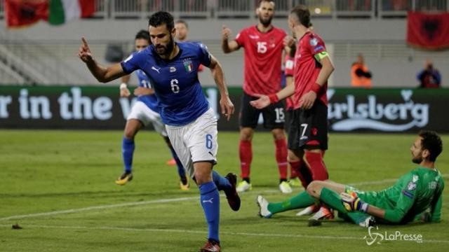 Albania-Italia 0-1: decide Candreva