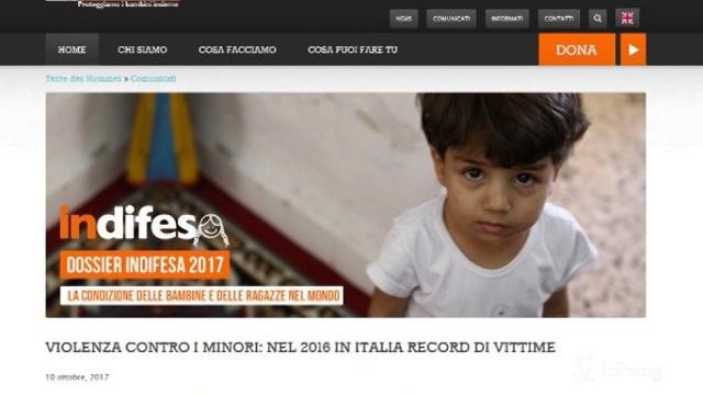 Allarme in Italia per la violenza sui minori