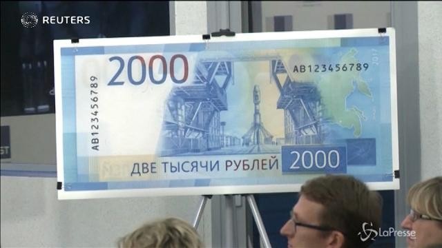 Le nuove banconote russe omaggiano la Crimea