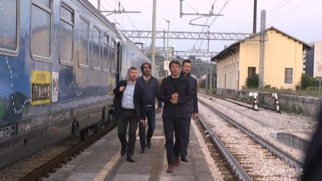 Arquata, la visita di Renzi al cantiere della nuova fabbrica Tod’s