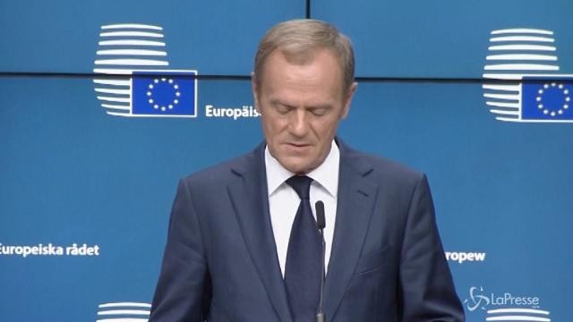 Migranti, Tusk: “Dal Consiglio europeo sostegno all’Italia”