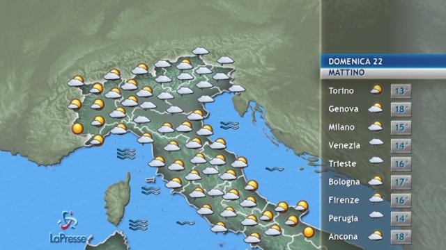 meteo 22 ottobre