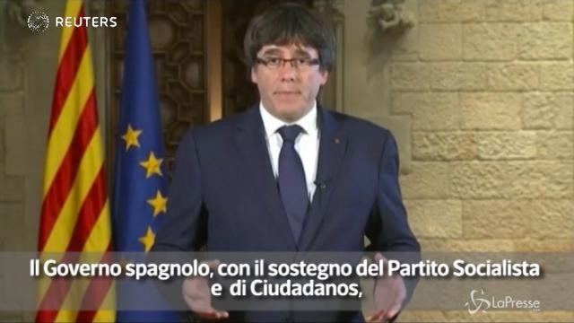 Puigdemont: “Il peggior attacco alla Catalogna dai tempi di Franco”