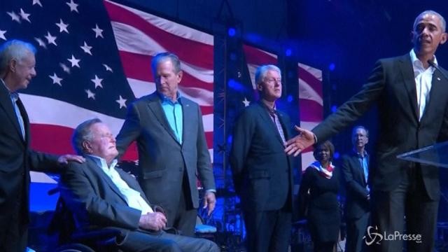 Uragani: cinque ex presidenti Usa insieme per una raccolta fondi