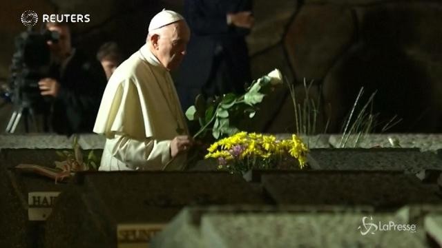Papa Francesco alle Fosse Ardeatine