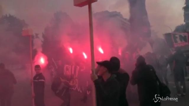 Manifestazione di Forza Nuova all’Eur a Roma
