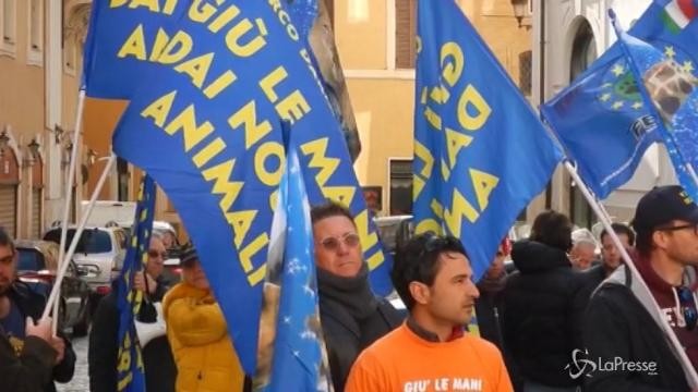 Il circo protesta a Montecitorio