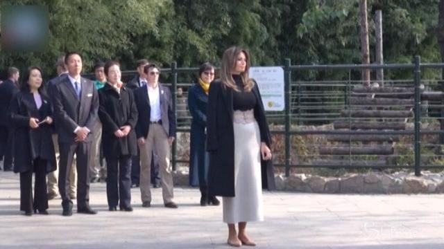 Melania Trump visita i panda di Pechino