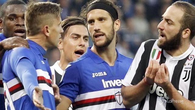 La Juve si arrende alla Samp, Napoli in fuga