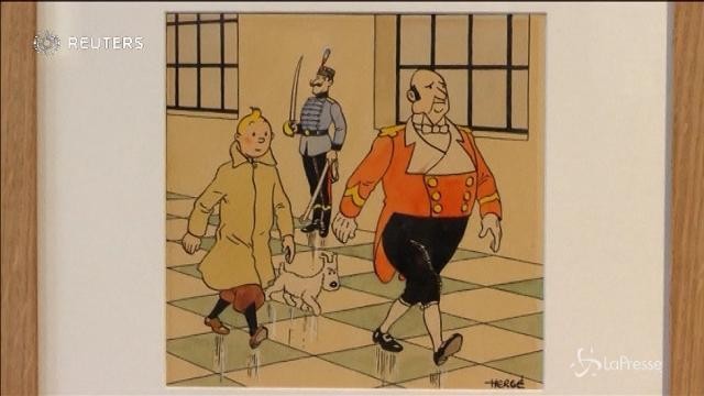 Parigi, raro disegno Tintin venduto per 500 mila dollari