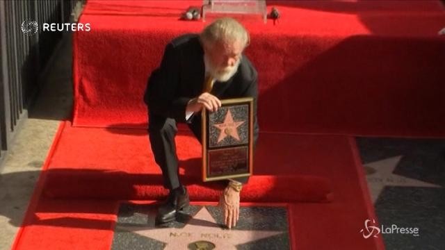 Nick Nolte entra nella Walk of Fame di Hollywood