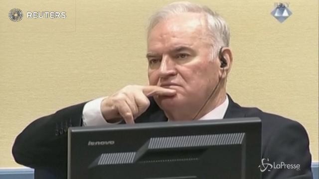 Srebrenica, ergastolo a Ratko Mladic
