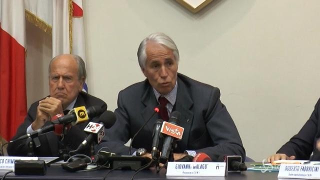 Malagò: “Per ora il Coni non commissarierà la Figc”