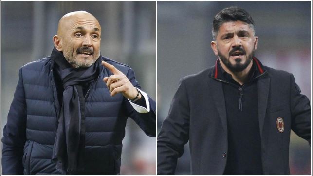 Coppa Italia, derby Milano: Spalletti e Gattuso, vincere per svoltare