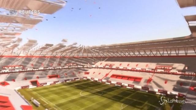 Mondiali 2022, il Qatar inaugura il primo stadio “riutilizzabile”