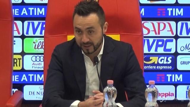 Benevento, De Zerbi non contento del pareggio: “Meritavamo anche di più”
