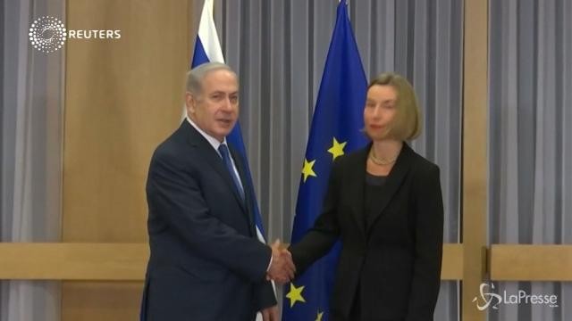 Benjamin Netanyahu incontra Federica Mogherini