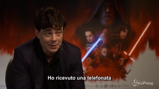 Star Wars, Benicio del Toro: “E’ un onore essere in questo film”