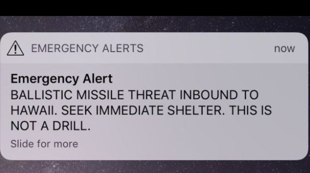 Paura alle Hawaii: “Missile in arrivo”. Ma era un falso allarme