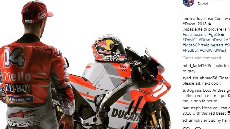 Svelata la Ducati 2018. Dovizioso: “Rinnovo? Non devo più convincere nessuno”