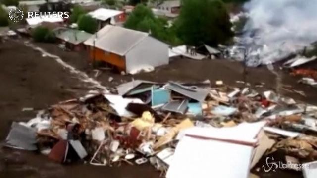 Frana nel sud del Cile: almeno cinque morti