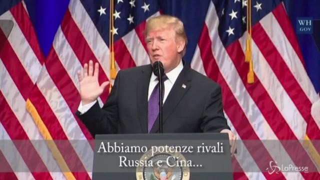 Usa, Trump: “Cina e Russia restano nostre rivali”