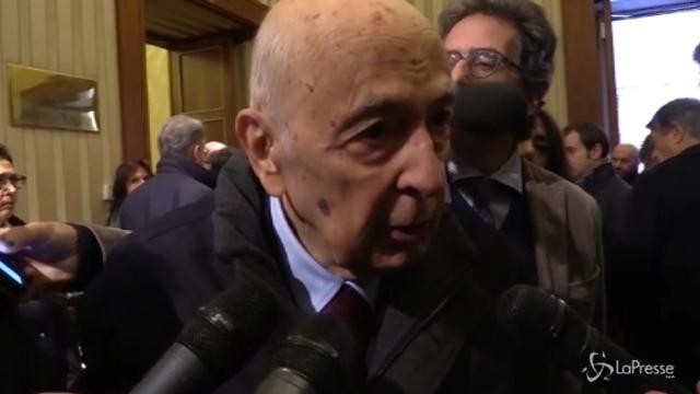 Camera ardente Matteoli, l’omaggio di Napolitano