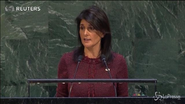 Gerusalemme capitale, Haley: “Ci ricorderemo questo voto”