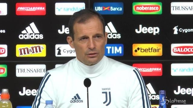 Juve-Roma, Allegri: “Con i giallorossi sfida equilibrata”